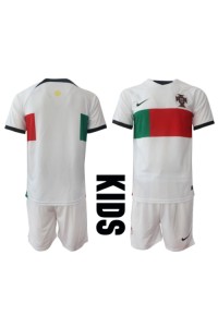 Portugal Babyklær Borte Fotballdrakt til barn VM 2022 Korte ermer (+ Korte bukser)